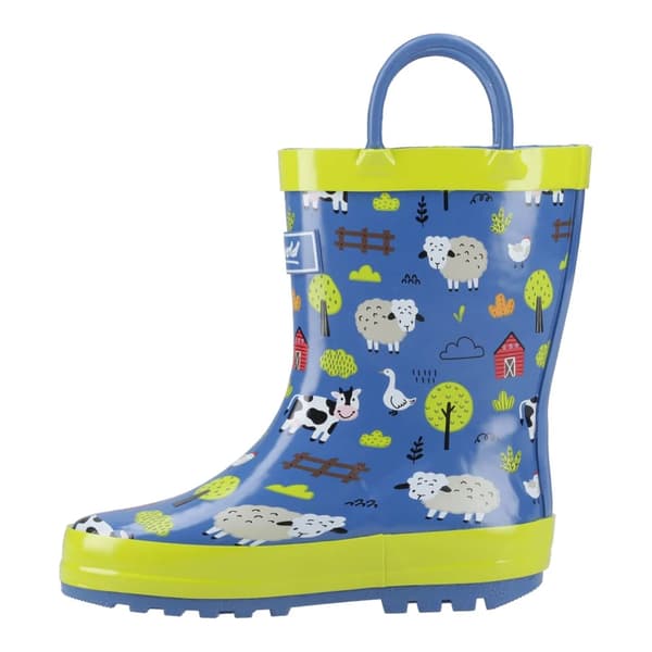 Cotswold Barn/Barn Puddle Farm Animals Pull-On Wellington Multicoloured 9 UK Child