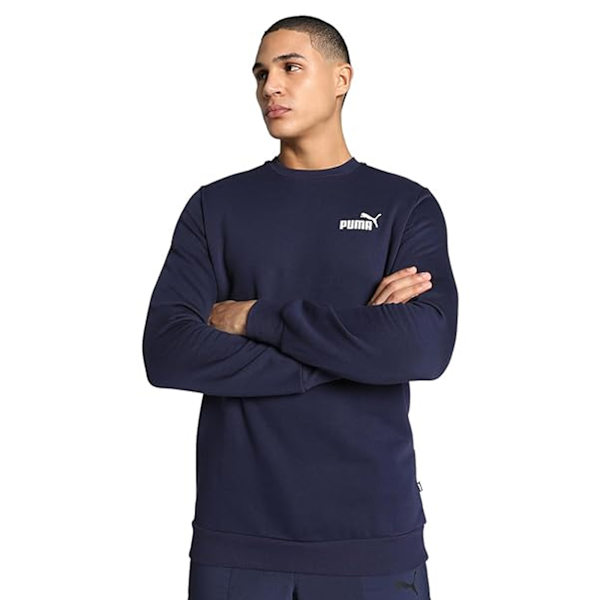 Puma ESS Logo Sweatshirt XS Peacoat för män Peacoat XS
