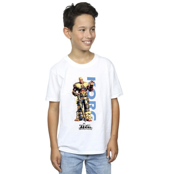 Marvel Boys Thor Love And Thunder Korg Wave T-Shirt 3-4 år W White 3-4 Years