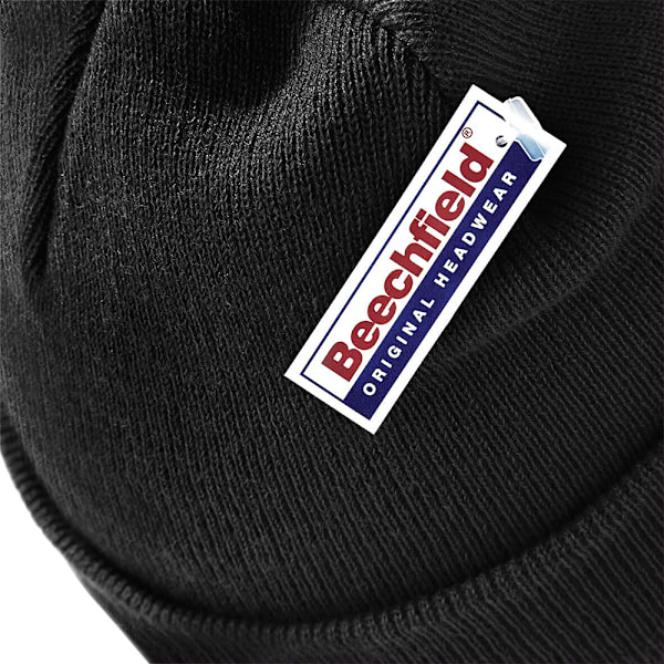Beechfield Unisex Junior Kids Knitted Soft Touch Vinterhatt En Black One Size