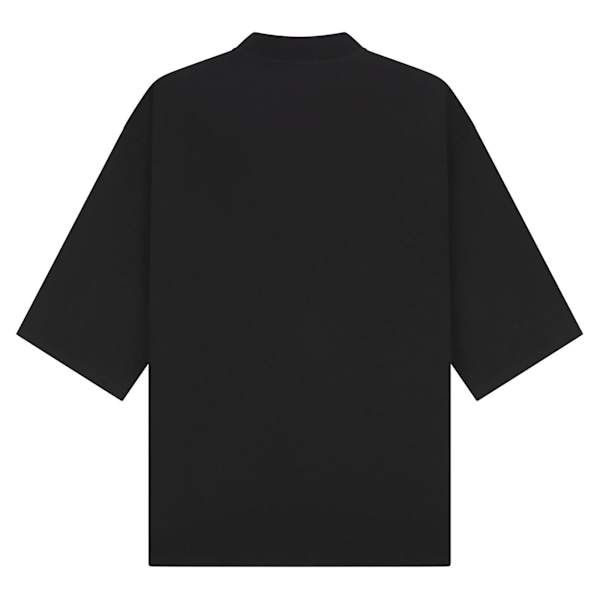 Casual Classics Unisex Vuxen Kammad Ringspunnen Bomull Förlängd Halsringning Black XXL