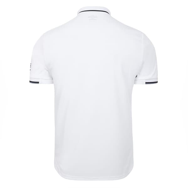 Umbro Pikétröja för män med ribbade muddar XL Vit White XL