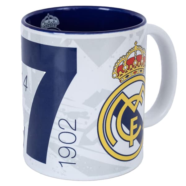 Real Madrid CF Los Galacticos Mugg En Storlek Vit/Blå White/Blue One Size