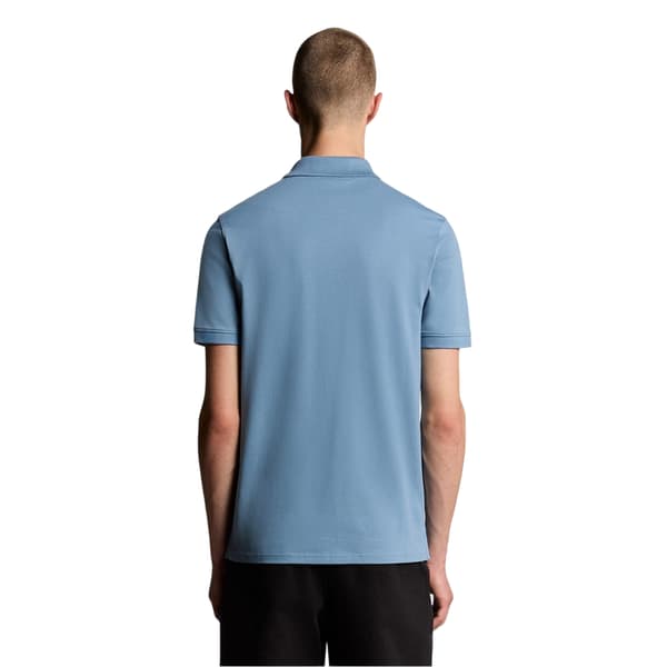 Lyle & Scott Kortärmad Pikétröja för Herr M Ocean Sky Ocean Sky M