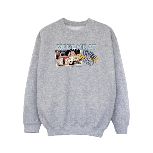 Friends Girls Meet Me At Central Perk Sweatshirt 12-13 År Sp Sports Grey 12-13 Years