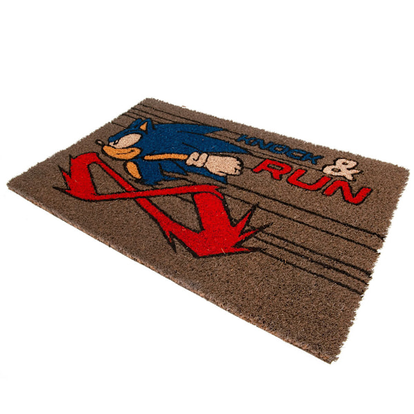 Sonic The Hedgehog Knock And Run Dörrmatta En Storlek Brun/Blå/Röd Brown/Blue/Red One Size