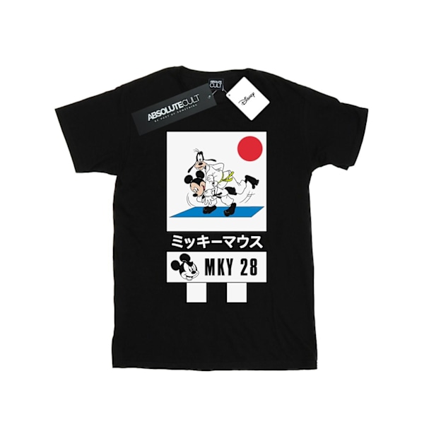 Disney Boys Mickey And Goofy Karate T-Shirt 7-8 År Svart Black 7-8 Years