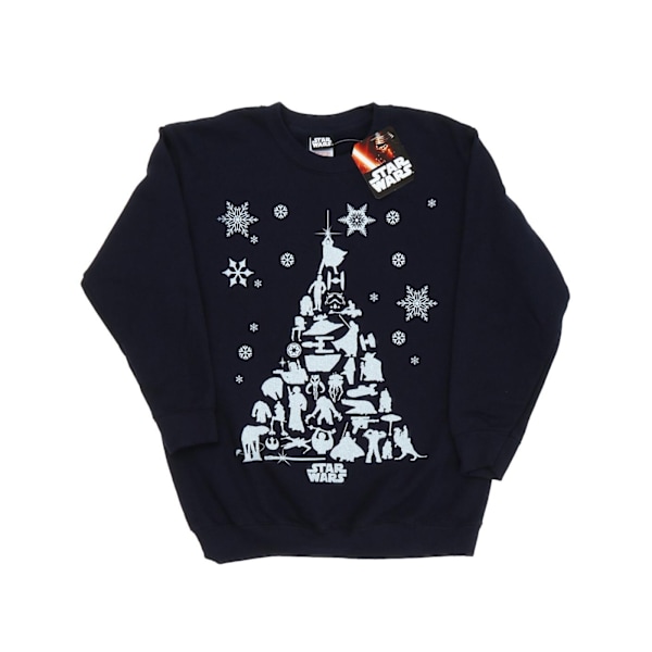 Star Wars Julgranströja för pojkar 3-4 år Marinblå Navy Blue 3-4 Years