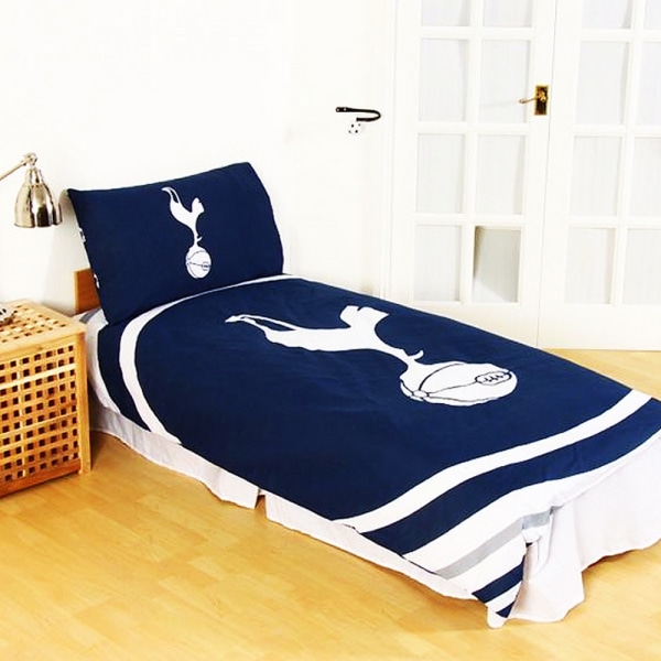 Tottenham Hotspur FC Official Pulse Design Vändbart täcke Och Navy Single