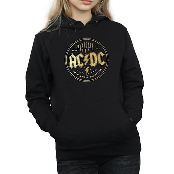 AC/DC Damnation Hoodie för dam/kvinnor i svart, storlek S Black S