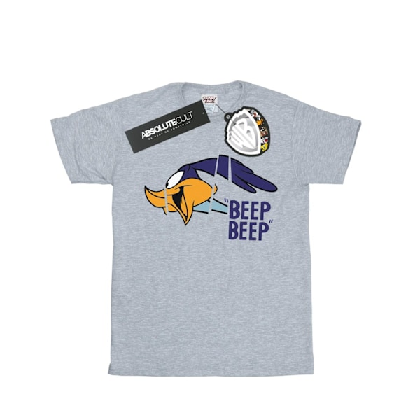 Looney Tunes Girls Road Runner Beep Beep Bomull T-shirt 5-6 år Sports Grey 5-6 Years