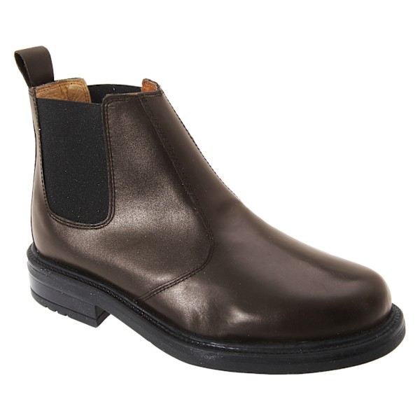 Roamers Herr Läder Kvartersfoder Gusset Chelsea Boots 11 UK Brown 11 UK