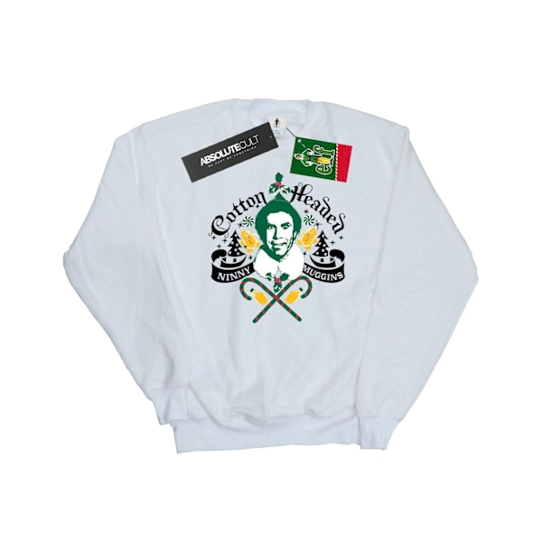 Elf Dam/Damer Headed Ninny Muggins Sweatshirt S Vit White S