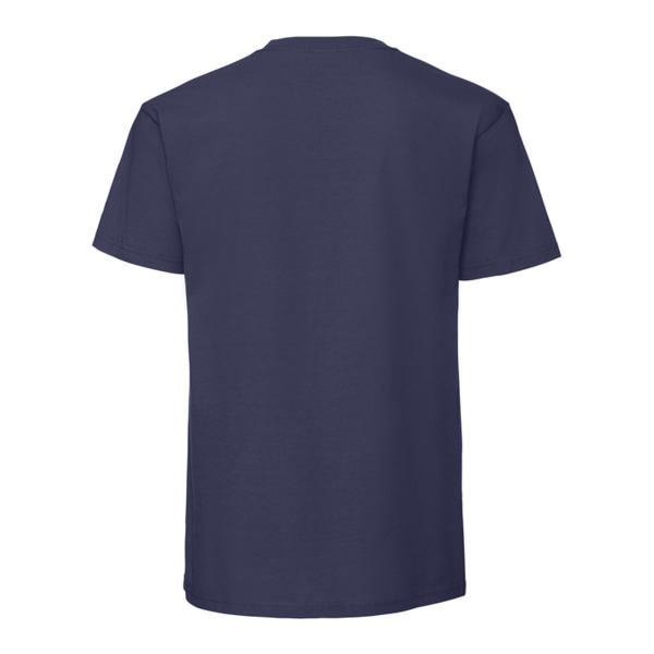 Fruit of the Loom Herr Iconic Premium Ringspunnen T-shirt i bomull 3 Navy Blue 3XL