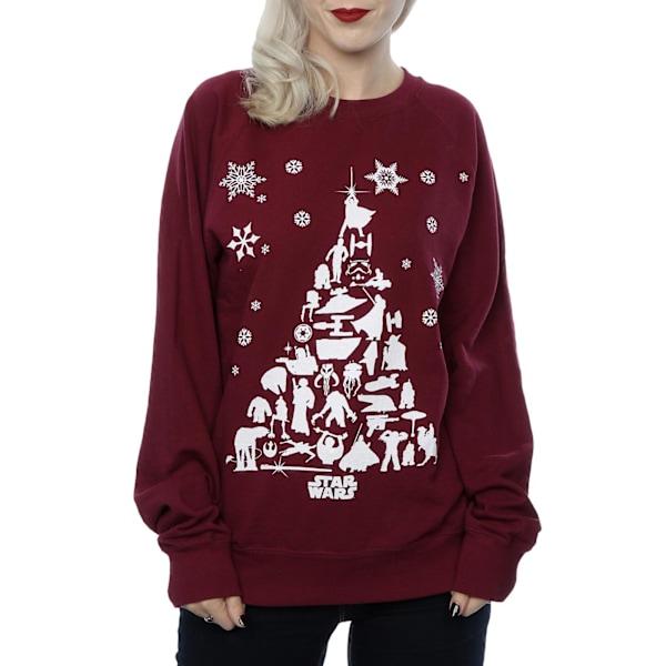 Star Wars Dam/Damer Julgranströja S Bourgogne Burgundy S