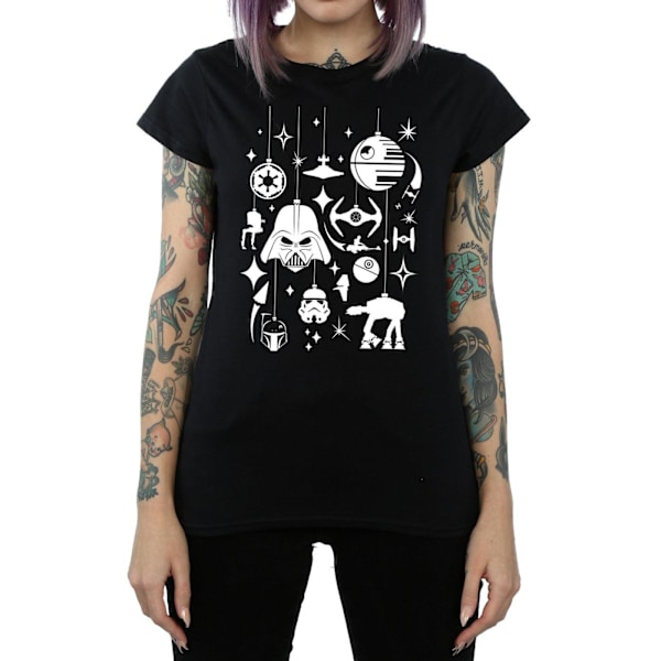 Star Wars Damkläder/Dam Jul Dekorationer Bomull T-Shirt M Black M