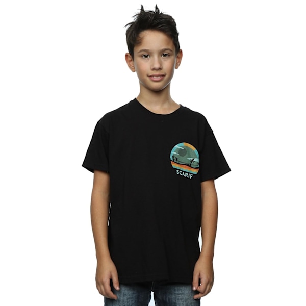 Star Wars Boys Rogue One Scarif Gradient T-shirt 12-13 år Svart Black 12-13 Years