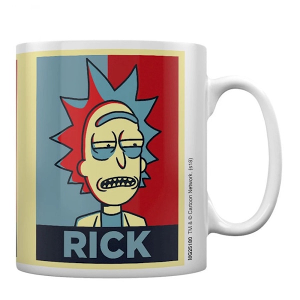 Rick And Morty Kampanjmugg En Storlek Vit/Röd/Blå White/Red/Blue One Size