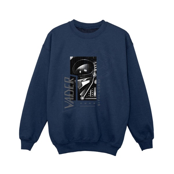 Star Wars Boys Obi-Wan Kenobi Sith SciFi Collage Sweatshirt 12- Navy Blue 12-13 Years