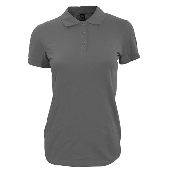 SOLS Dam/Damer Perfekt Pique Kortärmad Polotröja XXL Da Dark Grey XXL