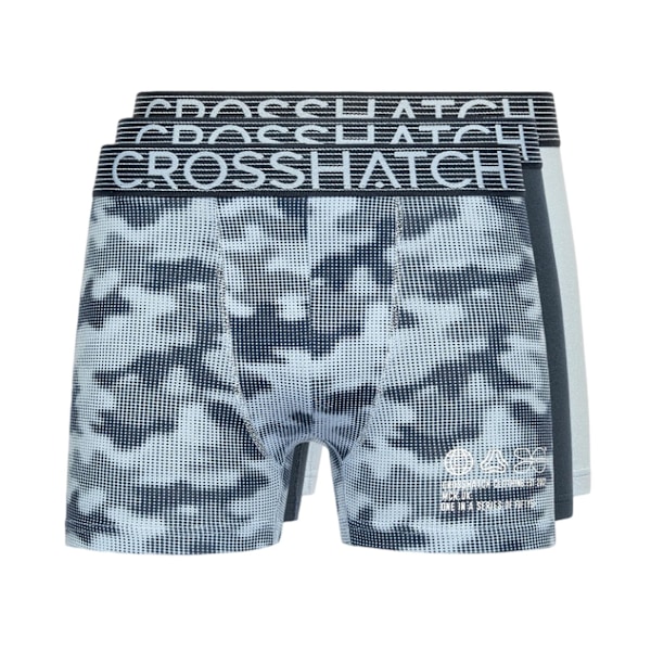 Crosshatch Guillemot Boxershorts för Herr (3-pack) Storlek L Marinblå Navy L