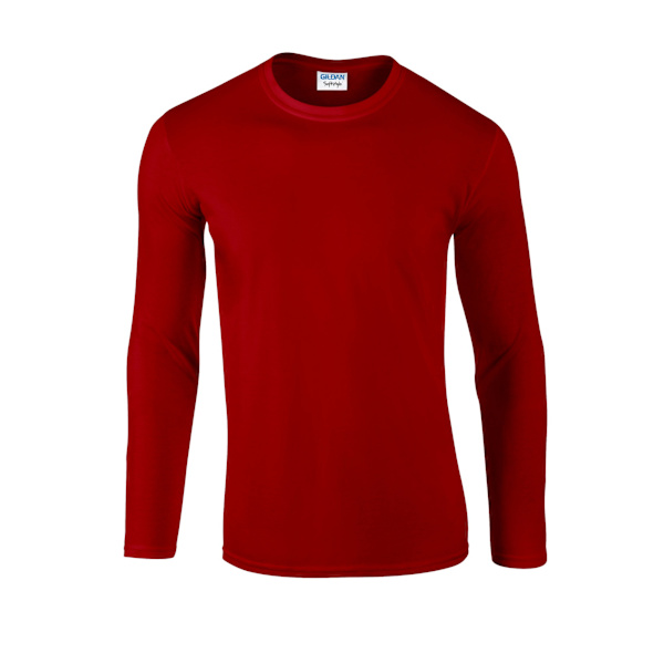 Gildan Unisex Vuxen Softstyle Enfärgad Långärmad T-shirt M Röd Red M