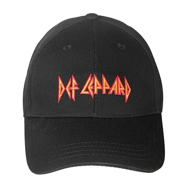 Def Leppard Unisex Vuxen Logo Baseball Cap En Storlek Svart Black One Size