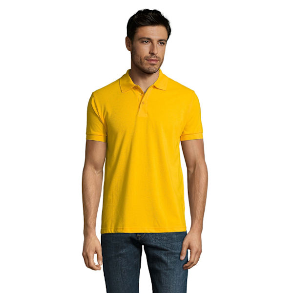 SOLs Prime Pique Plain Short Sleeve Polo Shirt XL Guld Gold XL