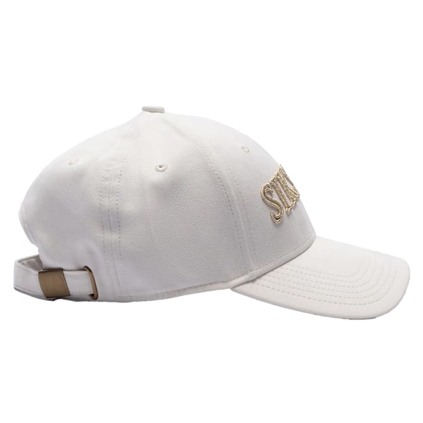 SikSilk Logo Baseballkeps i Faux Suede One Size Ecru Ecru One Size