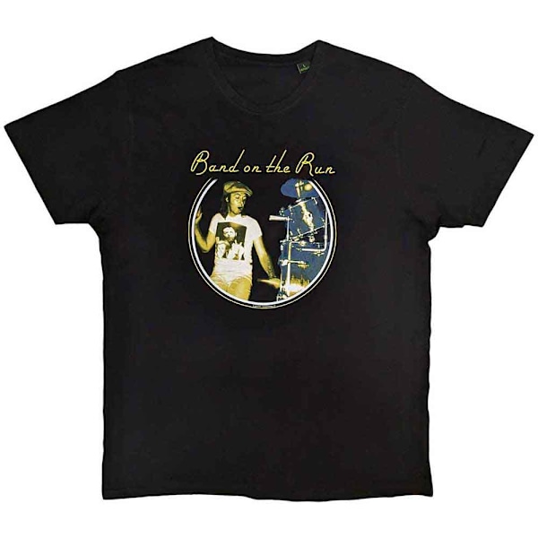 Paul McCartney Unisex Vuxen Band On The Run Wings T-Shirt L Bla Black L
