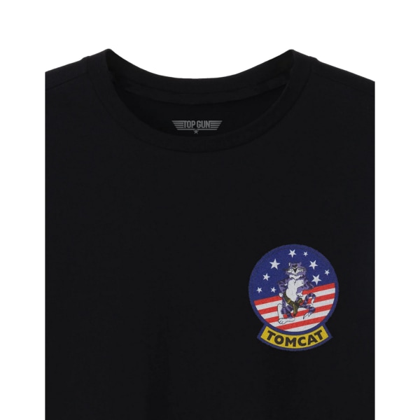 Top Gun Herr Tomcat American Flag Classic T-Shirt XL Svart Black XL