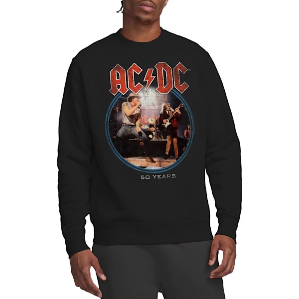 AC/DC Unisex Vuxen Tour Logotyp Sweatshirt S Svart Black S
