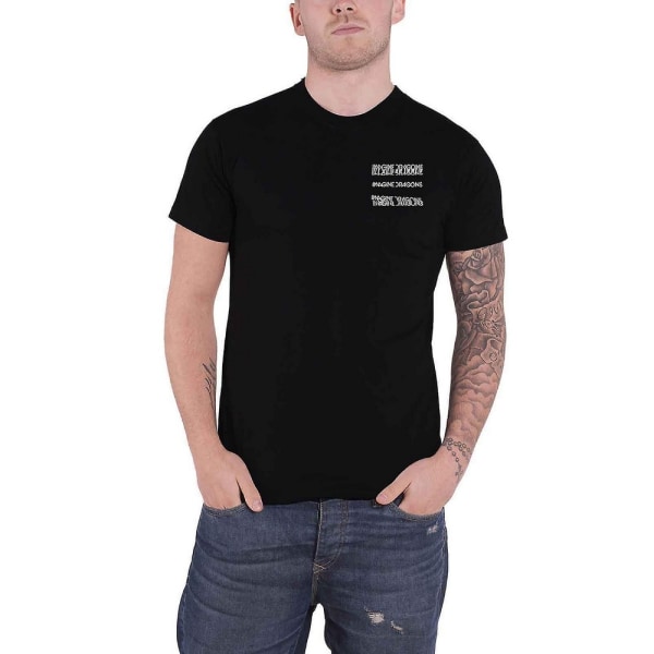 Imagine Dragons Unisex Vuxen Glitch bomull T-shirt XL Svart Black XL
