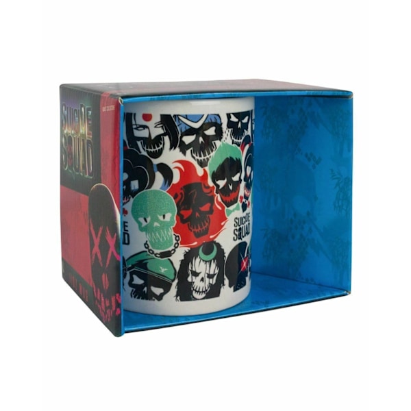 Suicide Squad Skull Keramikmugg En Storlek Vit White One Size