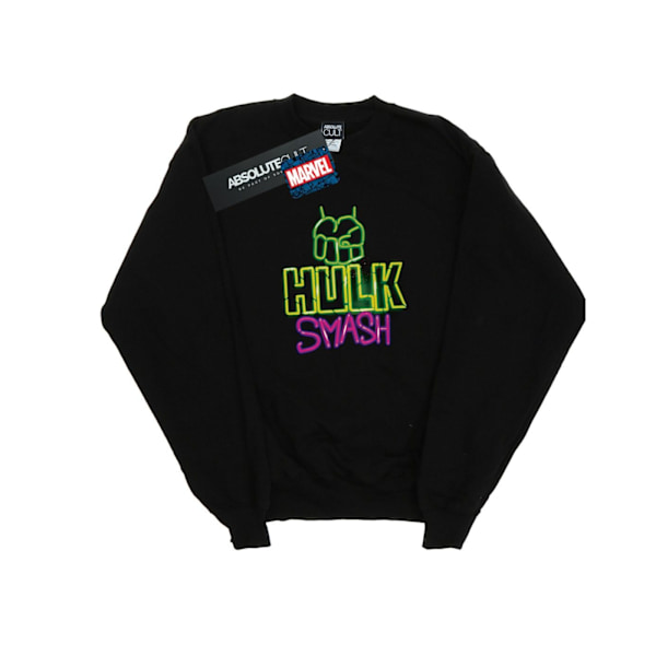 Marvel Pojkar Hulk Smash Tröja 7-8 År Svart Black 7-8 Years