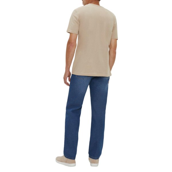 Maine Mens Mid Wash Straight Leg Jeans 34S Blå Blue 34S