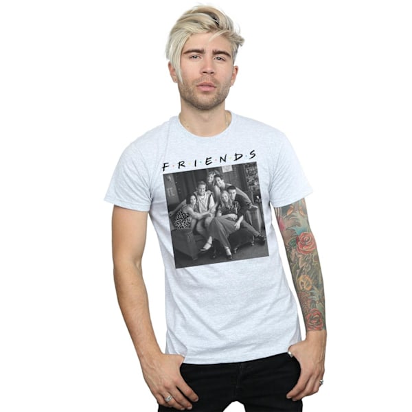 Friends Herr Svartvit Foto T-shirt XXL Sports Grå Sports Grey XXL