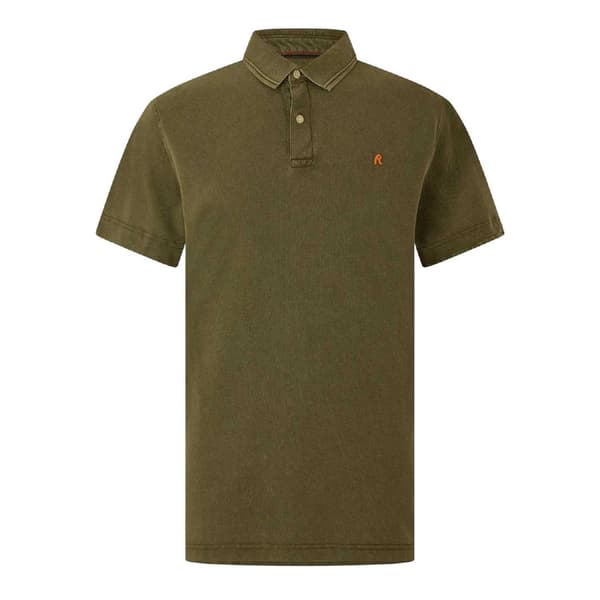 Replay Herr Logotyp Pikétröja S Grön Green S