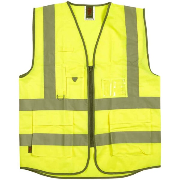 Warrior Unisex Vuxen Executive Hi-Vis Väst L Gul Yellow L