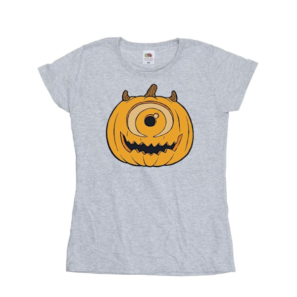 Monsters Inc Dam/Kvinnor Pumpa Bomull Halloween T-Shirt Kortärmad Sports Grey S