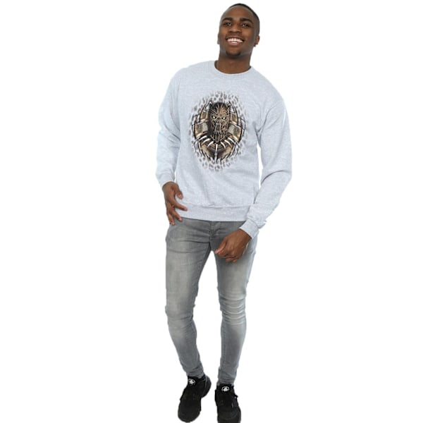 Marvel Herr Svart Panter Guld Killmonger Sweatshirt 3XL Sport Sports Grey 3XL