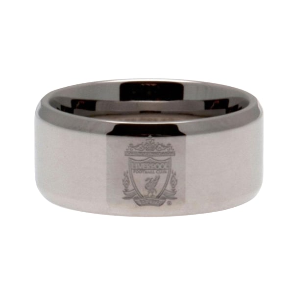 Liverpool FC Band Ring Medium Silver Silver Medium