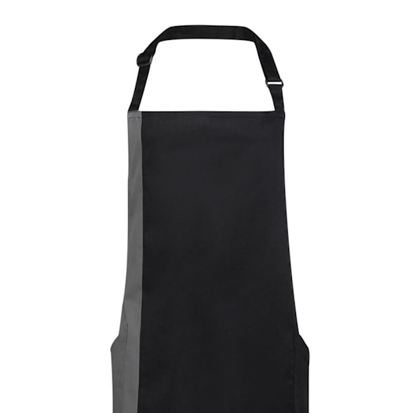 Premier Unisex Kontrastfärgad Arbetsoverall Förkläde (2-pack) One Size Black/ Dark Grey One Size