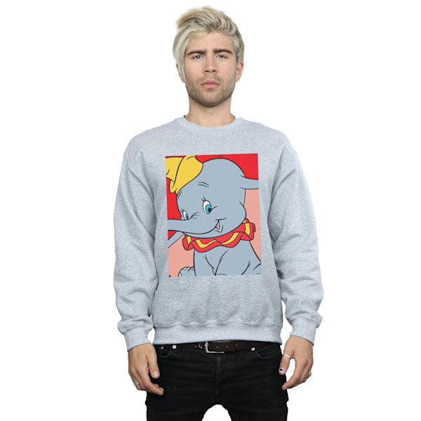 Disney Herr Dumbo Porträtt Sweatshirt XL Sports Grey Sports Grey XL