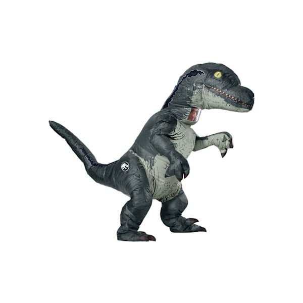 Jurassic World Unisex Vuxen Velociraptor Uppblåsbar Dräkt En Blue One Size