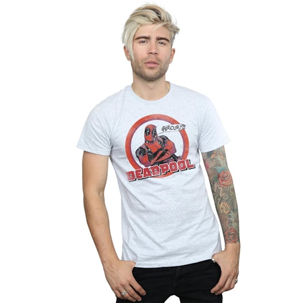 Marvel Deadpool Seriöst Talbubbla T-shirt M Sports G Sports Grey M