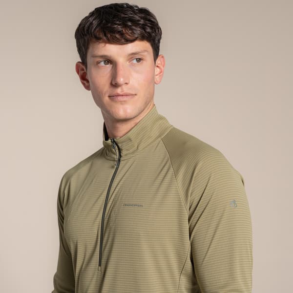 Craghoppers Herr Nosilife Half Zip Pullover S Kardemumma Cardamom S