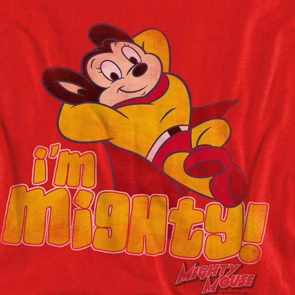 Mighty Mouse Unisex Vuxen I´m Mighty Sweatshirt XL Röd Red XL