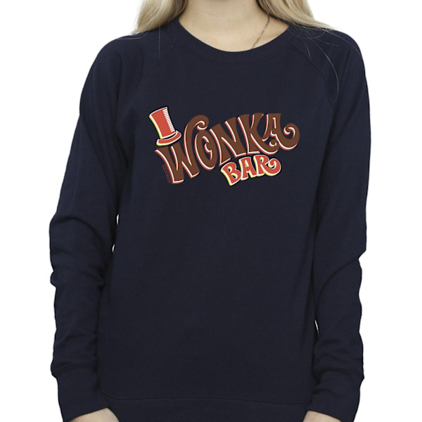 Willy Wonka Dam/Dam Bar Logo Sweatshirt XXL Marinblå Navy Blue XXL