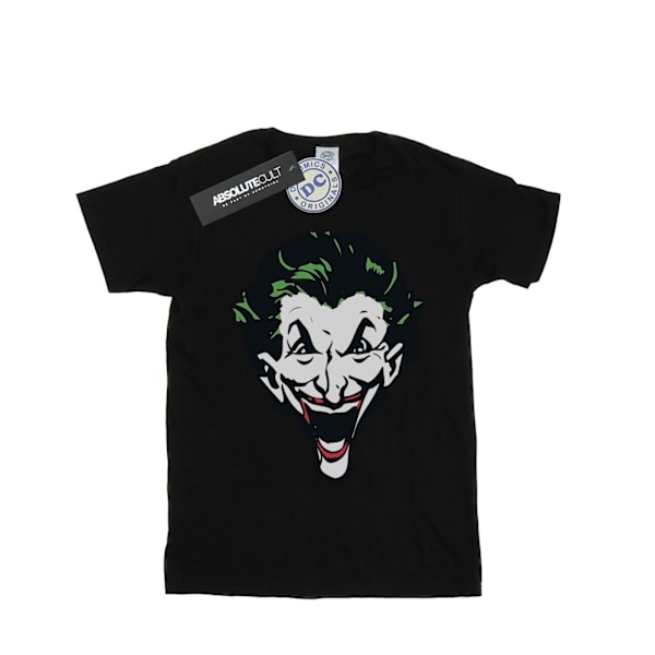 DC Comics Pojkar The Joker Stor Ansikte T-shirt 7-8 År Svart Black 7-8 Years